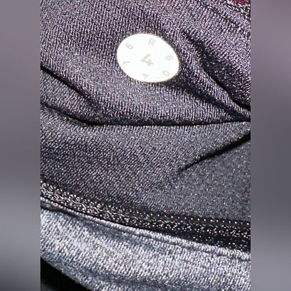 lululemon pace rival high rise‎ crop 22” size 4 Heathered Black loungewear - Picture 6 of 8